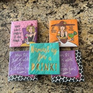 Girls Night Design Design Beverage Napkins